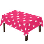 White Dove Breast Cancer Pattern Print Tablecloth