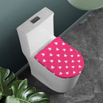 White Dove Breast Cancer Pattern Print Toilet Lid Cover