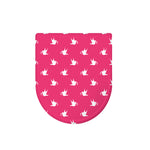 White Dove Breast Cancer Pattern Print Toilet Lid Cover