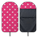 White Dove Breast Cancer Pattern Print Waterproof Car Seat Cover