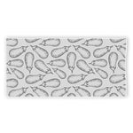 White Eggplant Drawing Print Beach Towel