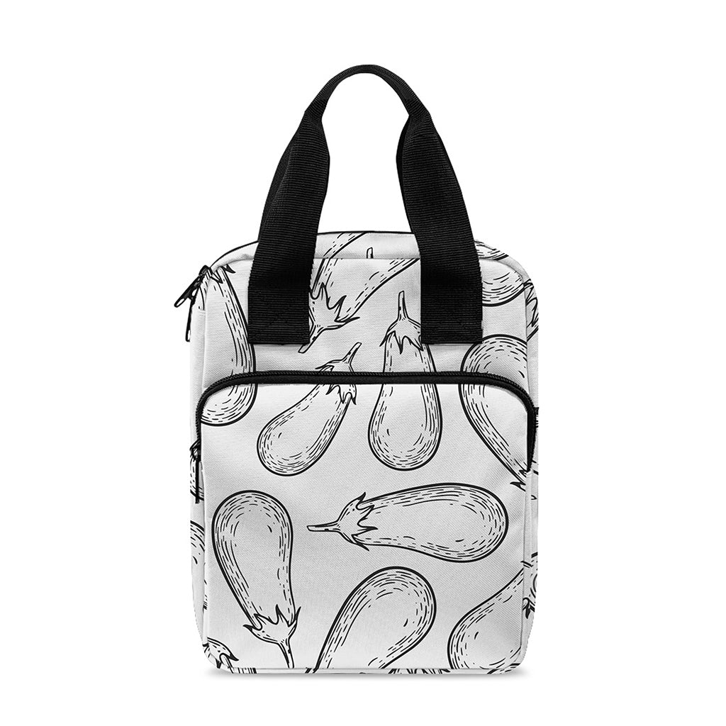 White Eggplant Drawing Print Bible Tote Bag