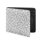White Eggplant Drawing Print Bifold Wallet