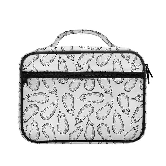 White Eggplant Drawing Print Briefcase Bible Bag