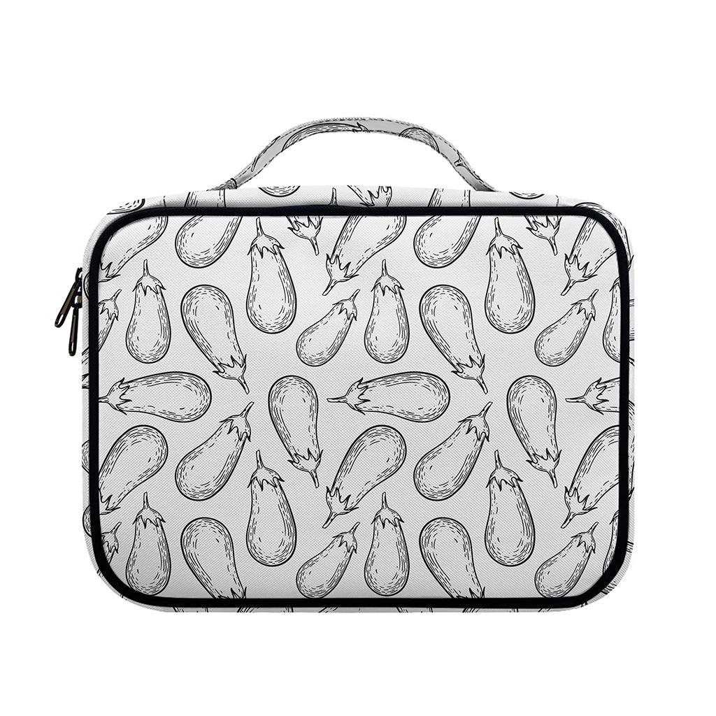 White Eggplant Drawing Print Briefcase Bible Bag