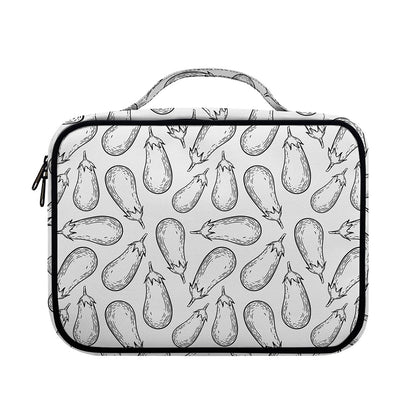 White Eggplant Drawing Print Briefcase Bible Bag
