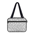 White Eggplant Drawing Print Double Strap Bible Bag