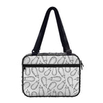 White Eggplant Drawing Print Double Strap Bible Bag
