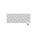 White Eggplant Drawing Print Extended Mouse Pad