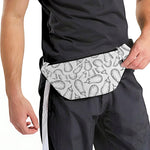 White Eggplant Drawing Print Fanny Pack