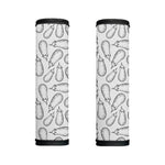 White Eggplant Drawing Print Handle Covers