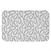 White Eggplant Drawing Print Indoor Door Mat