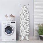 White Eggplant Drawing Print Ironing Board Cover