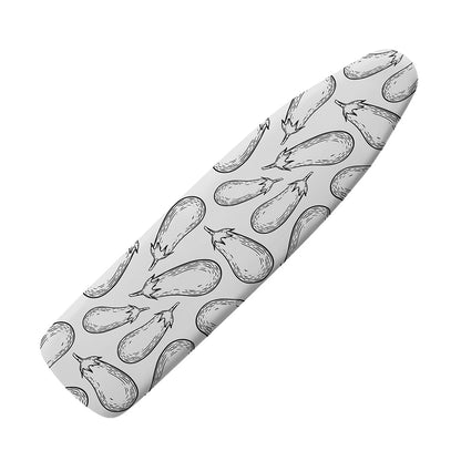 White Eggplant Drawing Print Ironing Board Cover