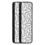 White Eggplant Drawing Print Refrigerator Handle Covers