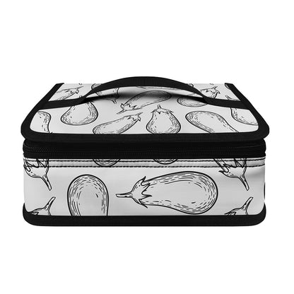 White Eggplant Drawing Print Small Lunch Bag