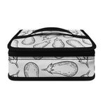 White Eggplant Drawing Print Small Lunch Bag