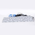 White Eggplant Drawing Print Sports Towel
