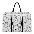 White Eggplant Drawing Print Utility Tote Bag