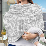 White Electric Lightning Print Baby Seat Cover