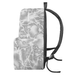White Electric Lightning Print Backpack