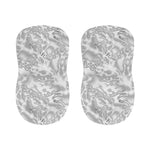 White Electric Lightning Print Bar Stool Covers