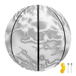 White Electric Lightning Print Basketball