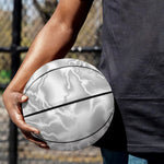 White Electric Lightning Print Basketball