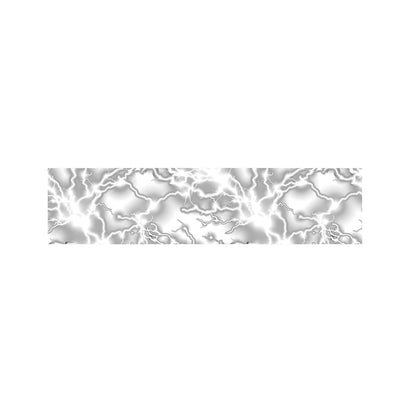 White Electric Lightning Print Bed Runner