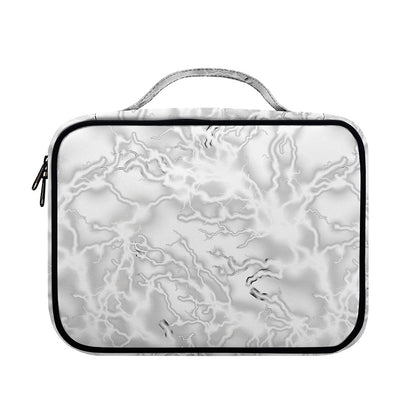 White Electric Lightning Print Briefcase Bible Bag