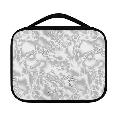 White Electric Lightning Print Classic Bible Case