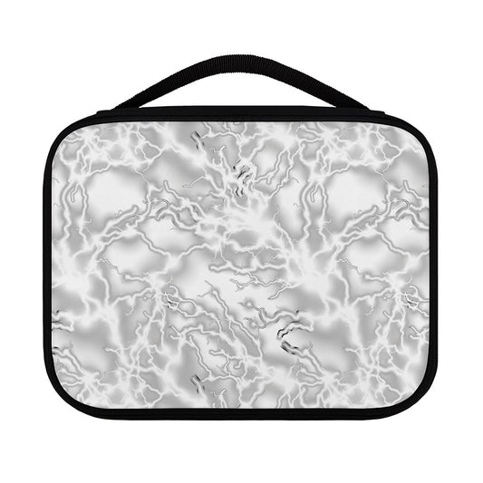 White Electric Lightning Print Classic Bible Case