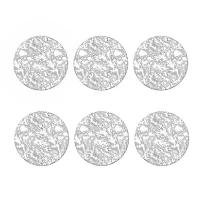 White Electric Lightning Print Coaster Set