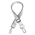 White Electric Lightning Print Dog Seat Belt