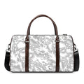 White Electric Lightning Print Duffel Bag