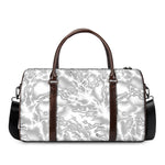 White Electric Lightning Print Duffle Bag