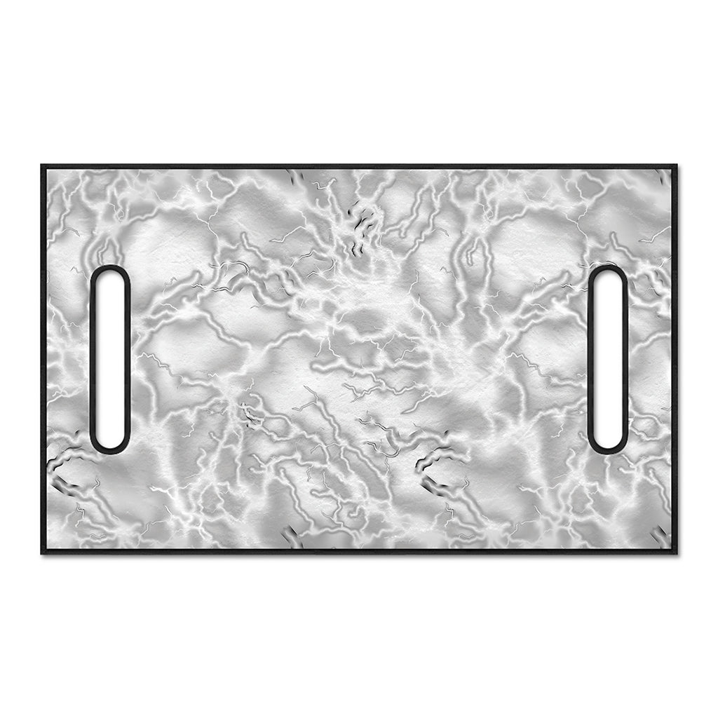 White Electric Lightning Print Golf Cart Seat Cover