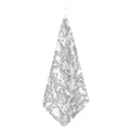 White Electric Lightning Print Hand Towel