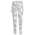 White Electric Lightning Print High-Waisted Pocket Leggings