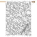 White Electric Lightning Print House Flag