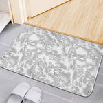 White Electric Lightning Print Indoor Door Mat