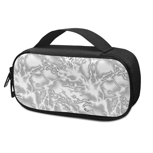 White Electric Lightning Print Insulin Cooler Travel Case