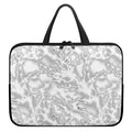 White Electric Lightning Print Laptop Sleeve With Handle