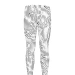White Electric Lightning Print Men's leggings