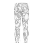 White Electric Lightning Print Men's leggings