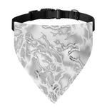 White Electric Lightning Print Over The Collar Dog Bandana