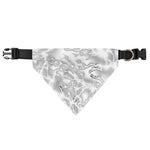 White Electric Lightning Print Over The Collar Dog Bandana