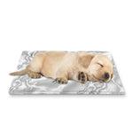 White Electric Lightning Print Pet Cooling Mat Cover