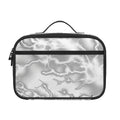 White Electric Lightning Print Portable Lunch Bag