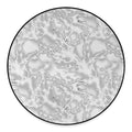 White Electric Lightning Print Round Floor Mat